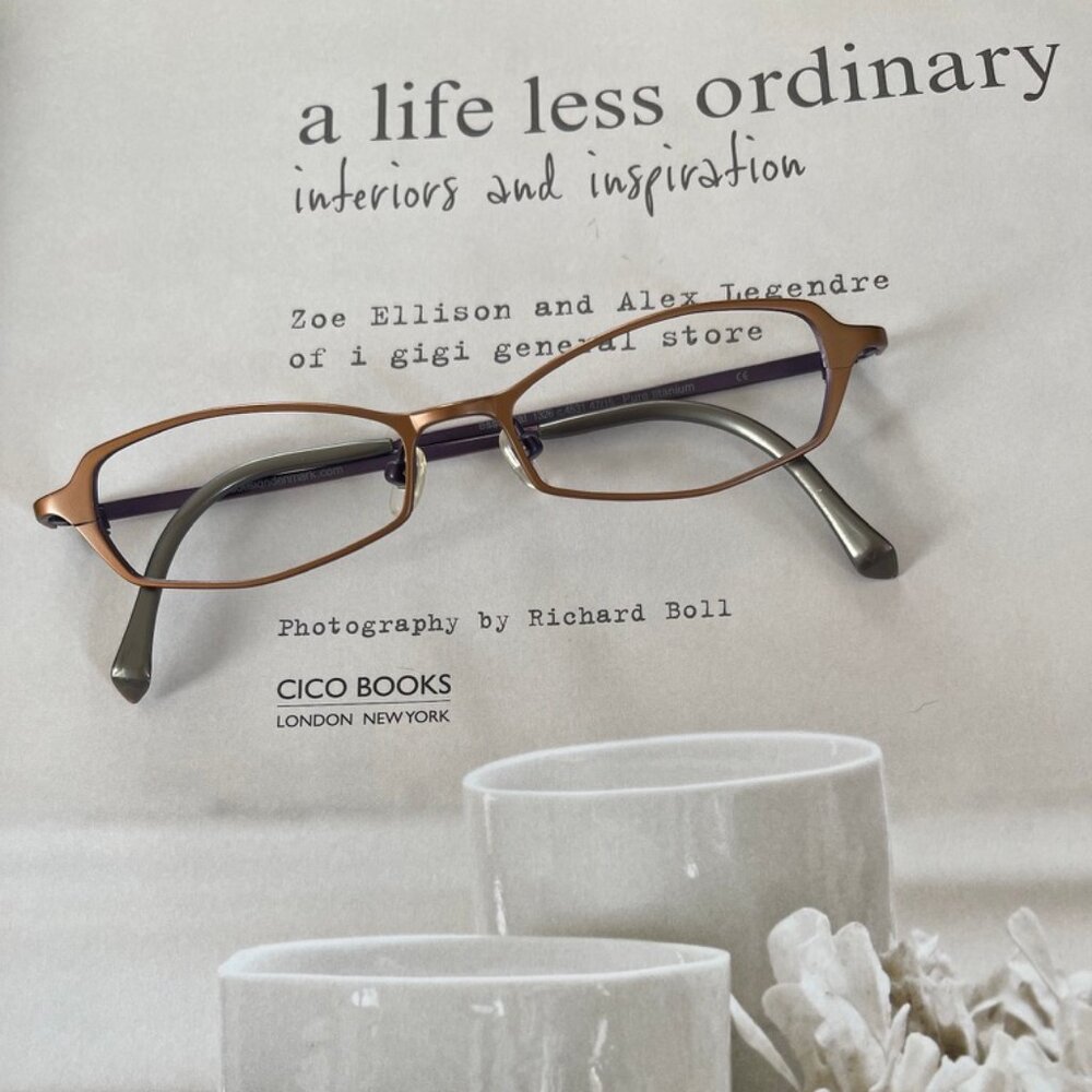 PRO DESIGN DENMARK Brown & Purple Titanium Frames: 1326 c.4531 47/15: Brand New